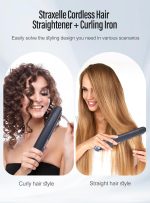 2-in-1 Cordless Hair Straightener and Curler - Image 5